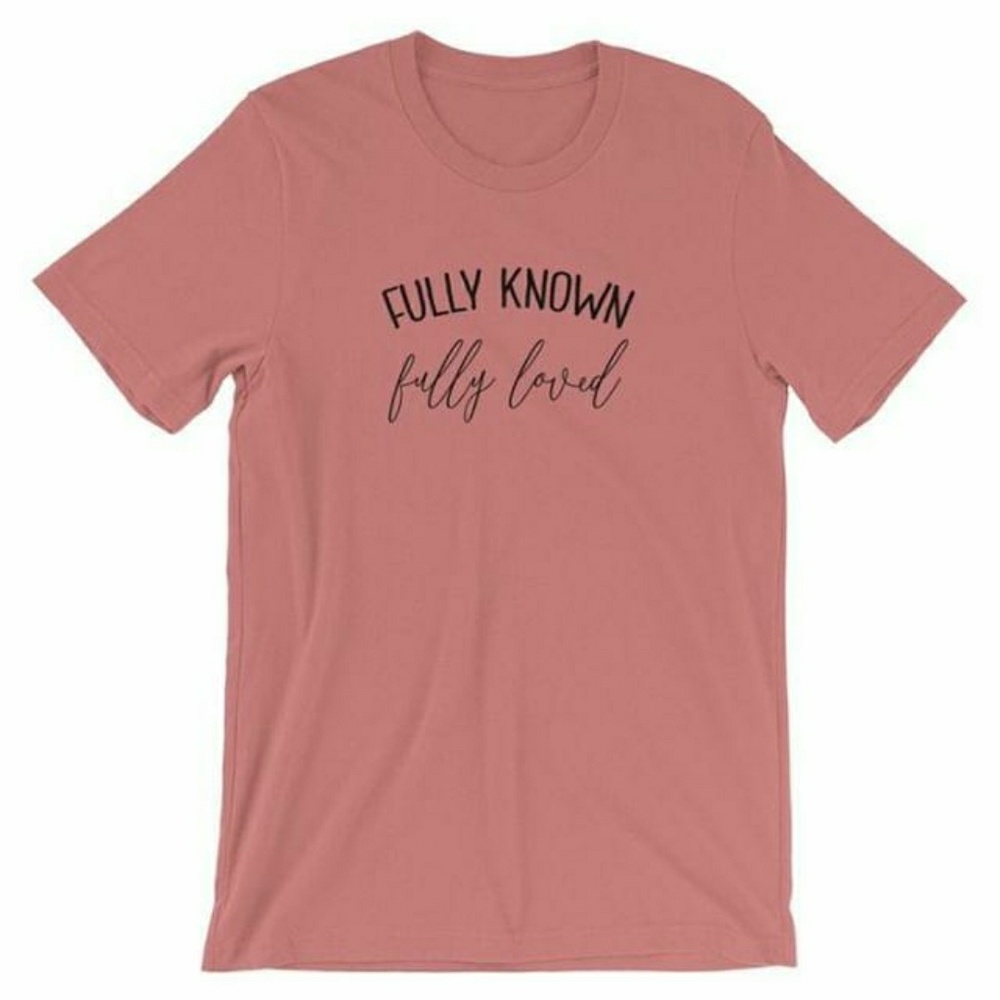NWOT Graphic T-Shirt "Fully Known Fully Loved" - Picture 3 of 3